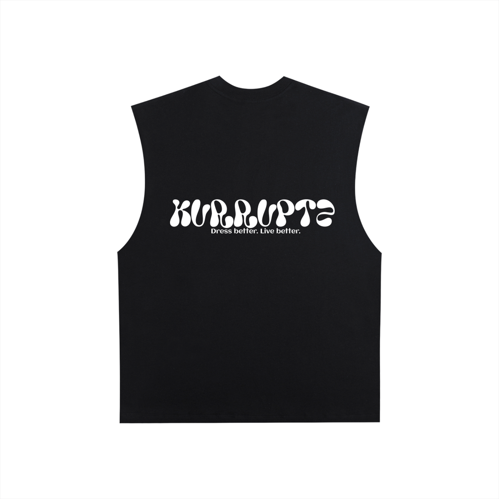 Vest,Drop shoulder,Oversized,Streetwear